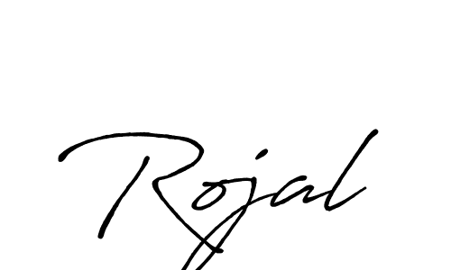 Make a beautiful signature design for name Rojal. With this signature (Antro_Vectra_Bolder) style, you can create a handwritten signature for free. Rojal signature style 7 images and pictures png