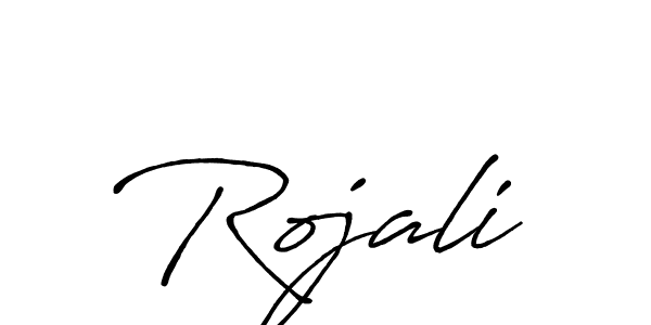 It looks lik you need a new signature style for name Rojali. Design unique handwritten (Antro_Vectra_Bolder) signature with our free signature maker in just a few clicks. Rojali signature style 7 images and pictures png