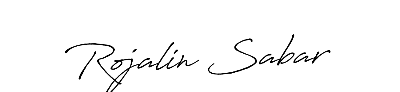 Create a beautiful signature design for name Rojalin Sabar. With this signature (Antro_Vectra_Bolder) fonts, you can make a handwritten signature for free. Rojalin Sabar signature style 7 images and pictures png