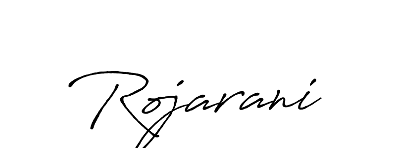 Use a signature maker to create a handwritten signature online. With this signature software, you can design (Antro_Vectra_Bolder) your own signature for name Rojarani. Rojarani signature style 7 images and pictures png