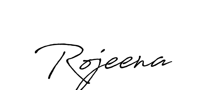 Also we have Rojeena name is the best signature style. Create professional handwritten signature collection using Antro_Vectra_Bolder autograph style. Rojeena signature style 7 images and pictures png