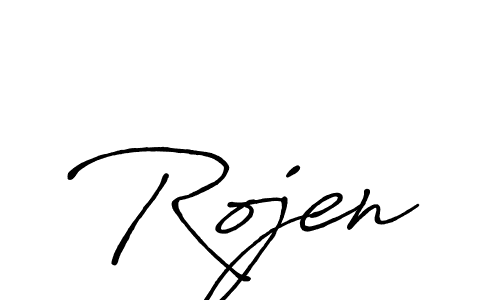 Best and Professional Signature Style for Rojen. Antro_Vectra_Bolder Best Signature Style Collection. Rojen signature style 7 images and pictures png