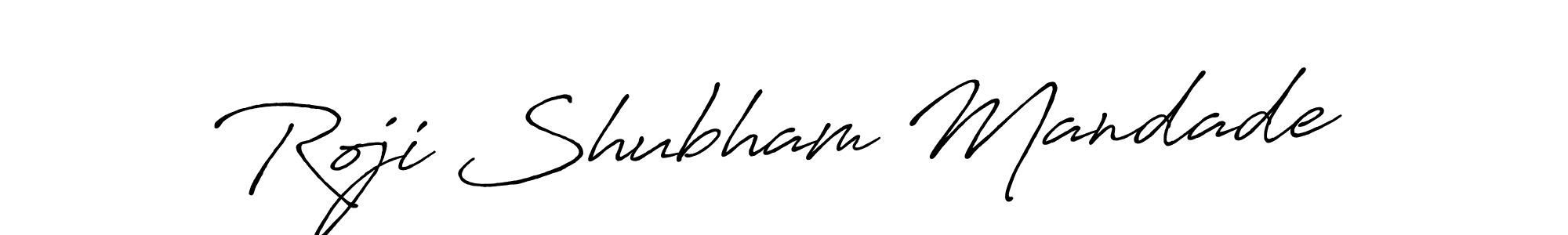 Use a signature maker to create a handwritten signature online. With this signature software, you can design (Antro_Vectra_Bolder) your own signature for name Roji Shubham Mandade. Roji Shubham Mandade signature style 7 images and pictures png