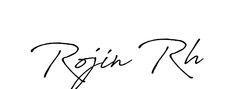 Make a beautiful signature design for name Rojin Rh. With this signature (Antro_Vectra_Bolder) style, you can create a handwritten signature for free. Rojin Rh signature style 7 images and pictures png