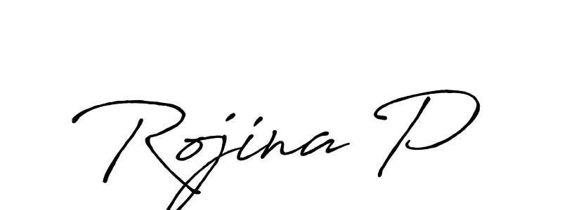 You should practise on your own different ways (Antro_Vectra_Bolder) to write your name (Rojina P) in signature. don't let someone else do it for you. Rojina P signature style 7 images and pictures png