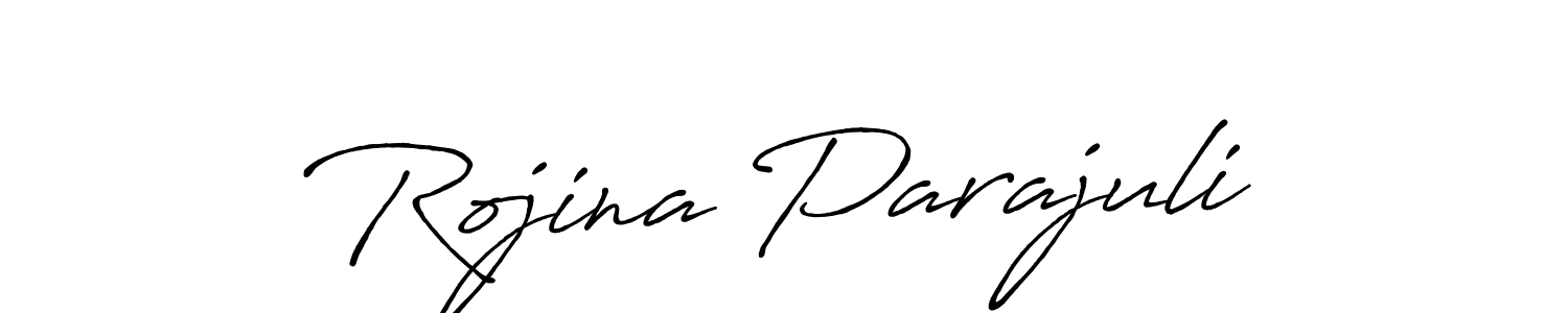 It looks lik you need a new signature style for name Rojina Parajuli. Design unique handwritten (Antro_Vectra_Bolder) signature with our free signature maker in just a few clicks. Rojina Parajuli signature style 7 images and pictures png