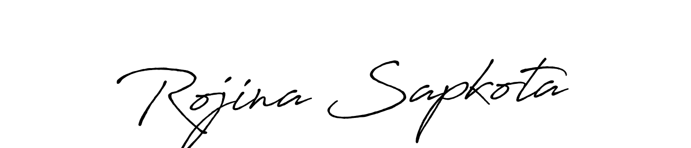 Similarly Antro_Vectra_Bolder is the best handwritten signature design. Signature creator online .You can use it as an online autograph creator for name Rojina Sapkota. Rojina Sapkota signature style 7 images and pictures png