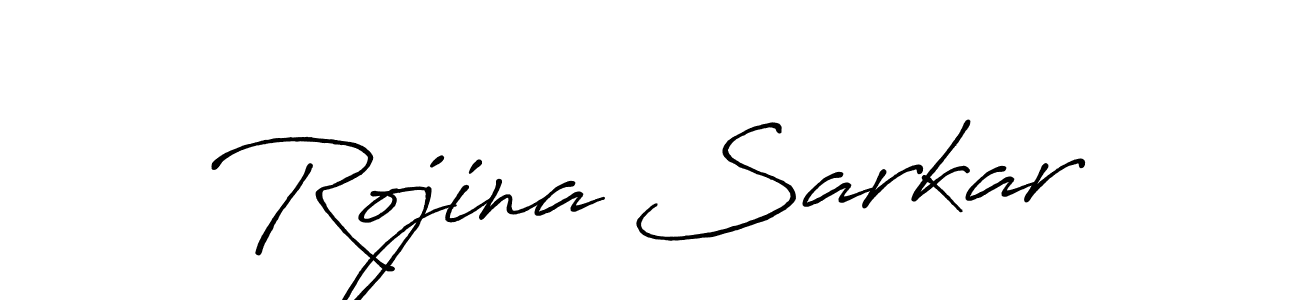 Design your own signature with our free online signature maker. With this signature software, you can create a handwritten (Antro_Vectra_Bolder) signature for name Rojina Sarkar. Rojina Sarkar signature style 7 images and pictures png