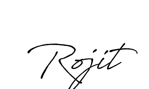 Design your own signature with our free online signature maker. With this signature software, you can create a handwritten (Antro_Vectra_Bolder) signature for name Rojit. Rojit signature style 7 images and pictures png