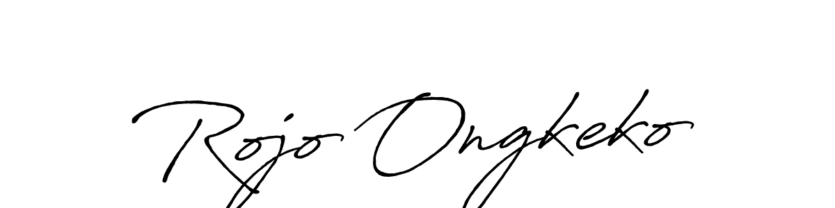 Rojo Ongkeko stylish signature style. Best Handwritten Sign (Antro_Vectra_Bolder) for my name. Handwritten Signature Collection Ideas for my name Rojo Ongkeko. Rojo Ongkeko signature style 7 images and pictures png