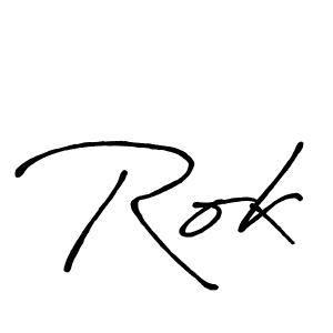 Make a beautiful signature design for name Rok. Use this online signature maker to create a handwritten signature for free. Rok signature style 7 images and pictures png