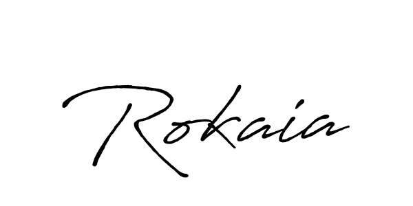 Make a beautiful signature design for name Rokaia. Use this online signature maker to create a handwritten signature for free. Rokaia signature style 7 images and pictures png