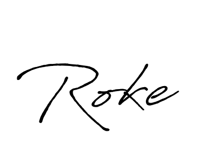 It looks lik you need a new signature style for name Roke. Design unique handwritten (Antro_Vectra_Bolder) signature with our free signature maker in just a few clicks. Roke signature style 7 images and pictures png