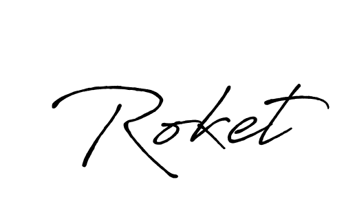 It looks lik you need a new signature style for name Roket. Design unique handwritten (Antro_Vectra_Bolder) signature with our free signature maker in just a few clicks. Roket signature style 7 images and pictures png