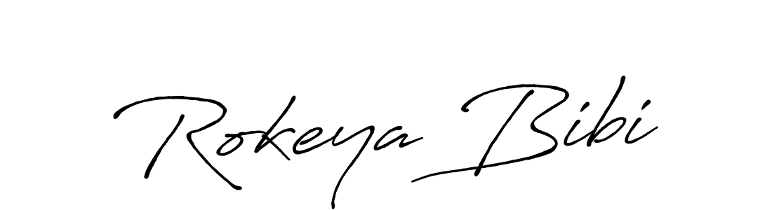 Rokeya Bibi stylish signature style. Best Handwritten Sign (Antro_Vectra_Bolder) for my name. Handwritten Signature Collection Ideas for my name Rokeya Bibi. Rokeya Bibi signature style 7 images and pictures png