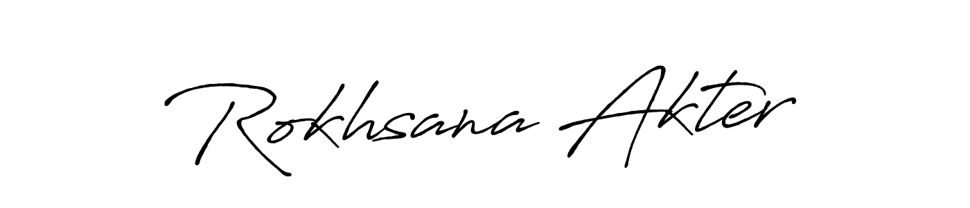 Make a beautiful signature design for name Rokhsana Akter. Use this online signature maker to create a handwritten signature for free. Rokhsana Akter signature style 7 images and pictures png