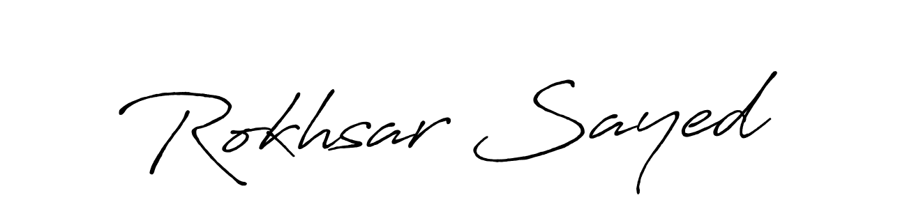 Also we have Rokhsar Sayed name is the best signature style. Create professional handwritten signature collection using Antro_Vectra_Bolder autograph style. Rokhsar Sayed signature style 7 images and pictures png