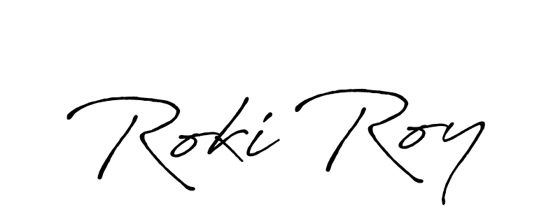 Design your own signature with our free online signature maker. With this signature software, you can create a handwritten (Antro_Vectra_Bolder) signature for name Roki Roy. Roki Roy signature style 7 images and pictures png