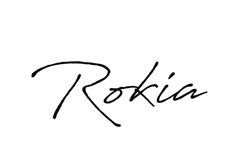 Best and Professional Signature Style for Rokia. Antro_Vectra_Bolder Best Signature Style Collection. Rokia signature style 7 images and pictures png