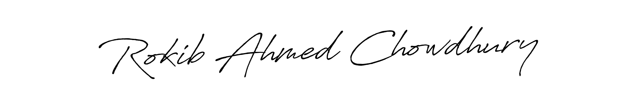 Design your own signature with our free online signature maker. With this signature software, you can create a handwritten (Antro_Vectra_Bolder) signature for name Rokib Ahmed Chowdhury. Rokib Ahmed Chowdhury signature style 7 images and pictures png