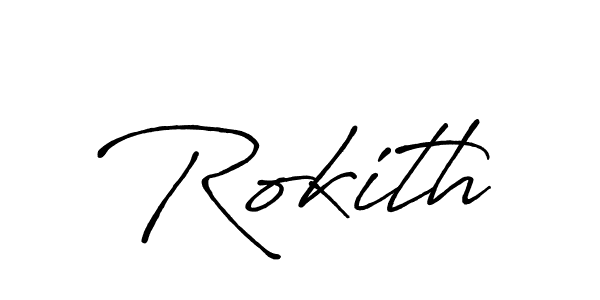 Make a beautiful signature design for name Rokith. Use this online signature maker to create a handwritten signature for free. Rokith signature style 7 images and pictures png