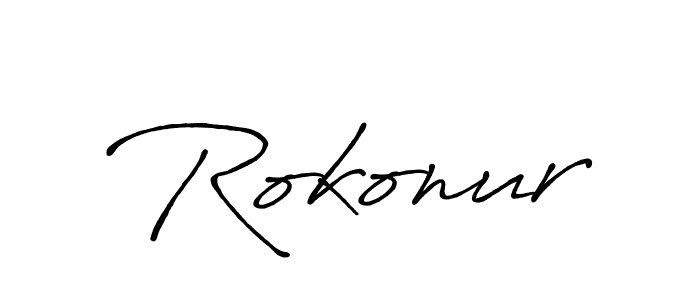 Also we have Rokonur name is the best signature style. Create professional handwritten signature collection using Antro_Vectra_Bolder autograph style. Rokonur signature style 7 images and pictures png