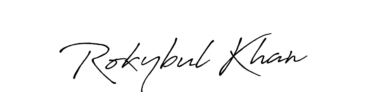 You should practise on your own different ways (Antro_Vectra_Bolder) to write your name (Rokybul Khan) in signature. don't let someone else do it for you. Rokybul Khan signature style 7 images and pictures png