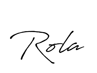 Rola stylish signature style. Best Handwritten Sign (Antro_Vectra_Bolder) for my name. Handwritten Signature Collection Ideas for my name Rola. Rola signature style 7 images and pictures png