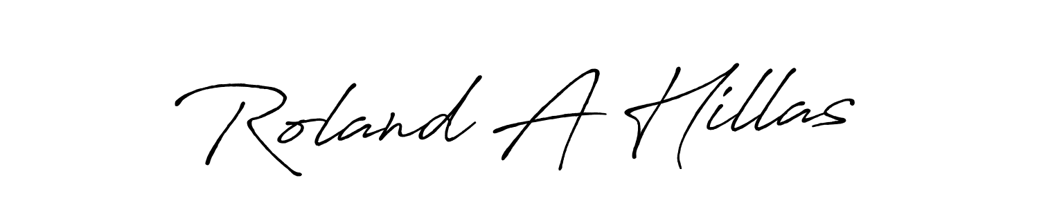 Also we have Roland A Hillas name is the best signature style. Create professional handwritten signature collection using Antro_Vectra_Bolder autograph style. Roland A Hillas signature style 7 images and pictures png