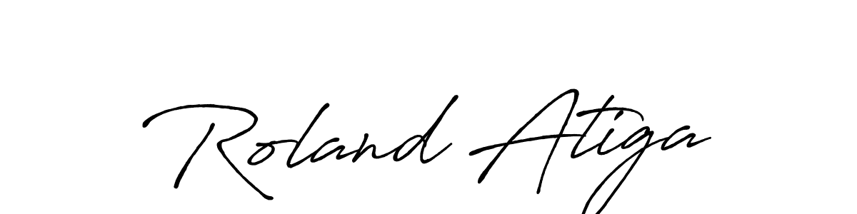 Also You can easily find your signature by using the search form. We will create Roland Atiga name handwritten signature images for you free of cost using Antro_Vectra_Bolder sign style. Roland Atiga signature style 7 images and pictures png