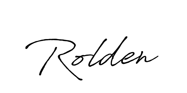 Make a beautiful signature design for name Rolden. With this signature (Antro_Vectra_Bolder) style, you can create a handwritten signature for free. Rolden signature style 7 images and pictures png