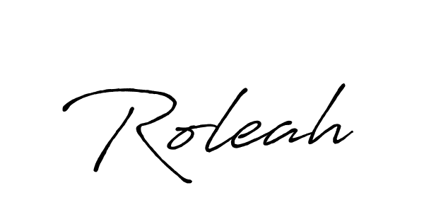 Roleah stylish signature style. Best Handwritten Sign (Antro_Vectra_Bolder) for my name. Handwritten Signature Collection Ideas for my name Roleah. Roleah signature style 7 images and pictures png
