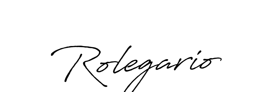 Make a beautiful signature design for name Rolegario. With this signature (Antro_Vectra_Bolder) style, you can create a handwritten signature for free. Rolegario signature style 7 images and pictures png