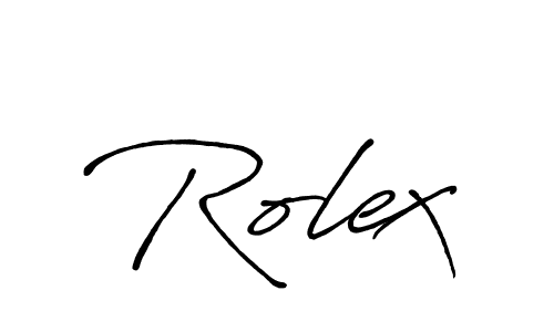 How to make Rolex signature? Antro_Vectra_Bolder is a professional autograph style. Create handwritten signature for Rolex name. Rolex signature style 7 images and pictures png