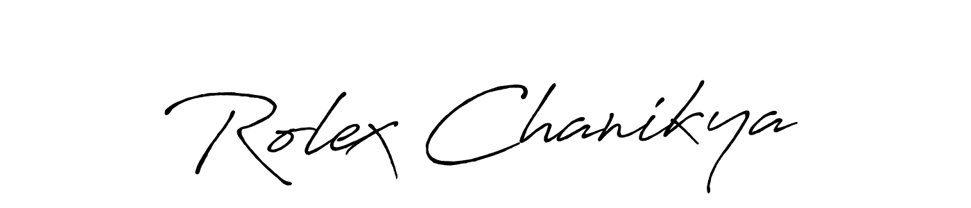 Similarly Antro_Vectra_Bolder is the best handwritten signature design. Signature creator online .You can use it as an online autograph creator for name Rolex Chanikya. Rolex Chanikya signature style 7 images and pictures png