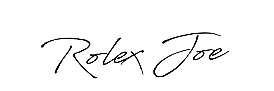 How to make Rolex Joe signature? Antro_Vectra_Bolder is a professional autograph style. Create handwritten signature for Rolex Joe name. Rolex Joe signature style 7 images and pictures png