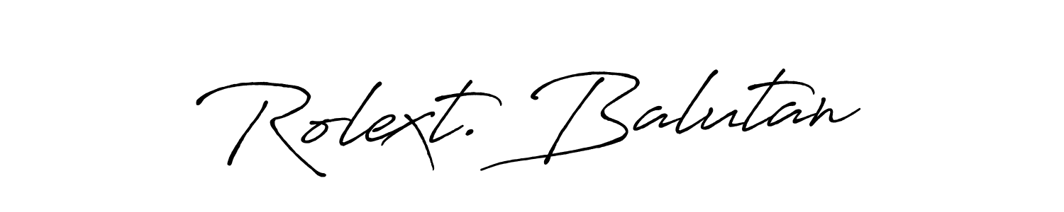 Here are the top 10 professional signature styles for the name Rolext. Balutan. These are the best autograph styles you can use for your name. Rolext. Balutan signature style 7 images and pictures png