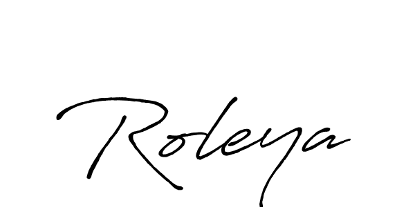 Create a beautiful signature design for name Roleya. With this signature (Antro_Vectra_Bolder) fonts, you can make a handwritten signature for free. Roleya signature style 7 images and pictures png