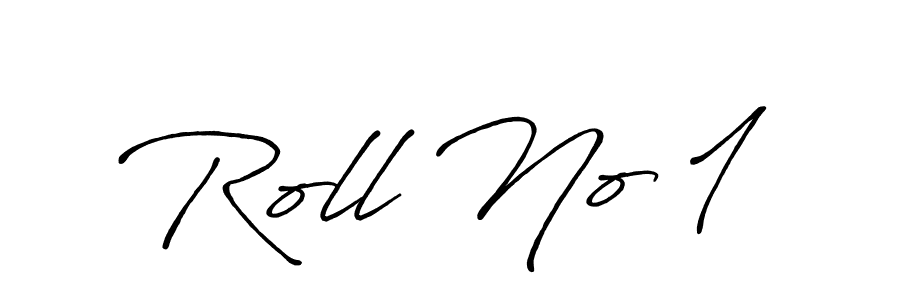 Create a beautiful signature design for name Roll No 1. With this signature (Antro_Vectra_Bolder) fonts, you can make a handwritten signature for free. Roll No 1 signature style 7 images and pictures png