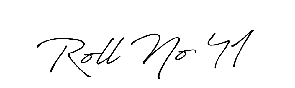 How to make Roll No 41 signature? Antro_Vectra_Bolder is a professional autograph style. Create handwritten signature for Roll No 41 name. Roll No 41 signature style 7 images and pictures png