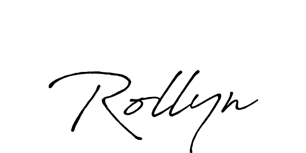 Once you've used our free online signature maker to create your best signature Antro_Vectra_Bolder style, it's time to enjoy all of the benefits that Rollyn name signing documents. Rollyn signature style 7 images and pictures png