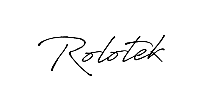 It looks lik you need a new signature style for name Rolotek. Design unique handwritten (Antro_Vectra_Bolder) signature with our free signature maker in just a few clicks. Rolotek signature style 7 images and pictures png