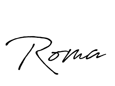 Also You can easily find your signature by using the search form. We will create Roma name handwritten signature images for you free of cost using Antro_Vectra_Bolder sign style. Roma signature style 7 images and pictures png