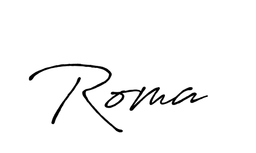 Also You can easily find your signature by using the search form. We will create Roma  name handwritten signature images for you free of cost using Antro_Vectra_Bolder sign style. Roma  signature style 7 images and pictures png