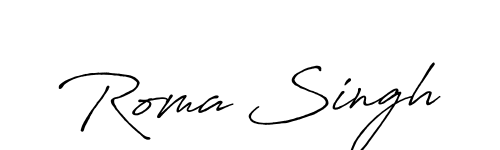 Best and Professional Signature Style for Roma Singh. Antro_Vectra_Bolder Best Signature Style Collection. Roma Singh signature style 7 images and pictures png