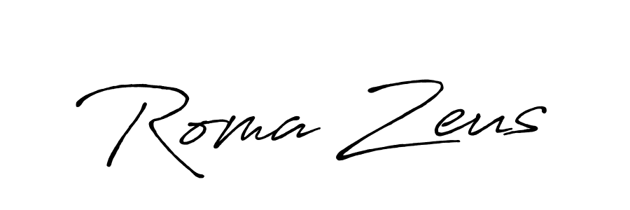 It looks lik you need a new signature style for name Roma Zeus. Design unique handwritten (Antro_Vectra_Bolder) signature with our free signature maker in just a few clicks. Roma Zeus signature style 7 images and pictures png