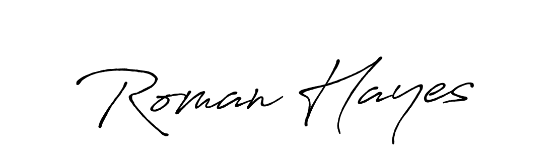 It looks lik you need a new signature style for name Roman Hayes. Design unique handwritten (Antro_Vectra_Bolder) signature with our free signature maker in just a few clicks. Roman Hayes signature style 7 images and pictures png