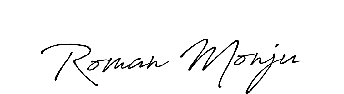 This is the best signature style for the Roman Monju name. Also you like these signature font (Antro_Vectra_Bolder). Mix name signature. Roman Monju signature style 7 images and pictures png