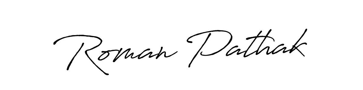 Similarly Antro_Vectra_Bolder is the best handwritten signature design. Signature creator online .You can use it as an online autograph creator for name Roman Pathak. Roman Pathak signature style 7 images and pictures png