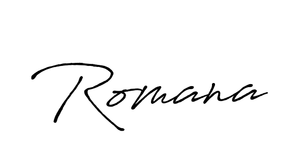 You should practise on your own different ways (Antro_Vectra_Bolder) to write your name (Romana) in signature. don't let someone else do it for you. Romana signature style 7 images and pictures png
